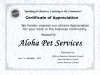 Certificate of Appreciation AABC ABC IBC