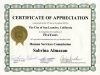 Certificate of Appreciation City of San Leandro hsc-5yrs